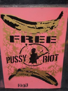 Free Pussy Riot...and the bananas Picture: Jeanne Menj