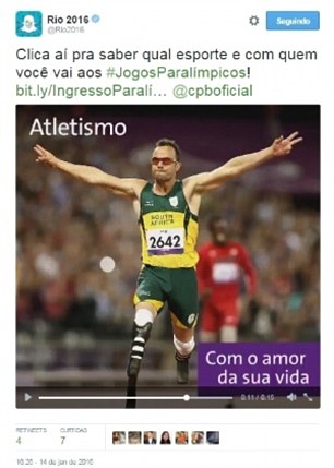 Pistorius tweet